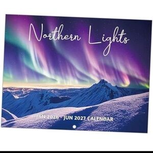 Northern Lights Wall Calendar - Aurora Borealis